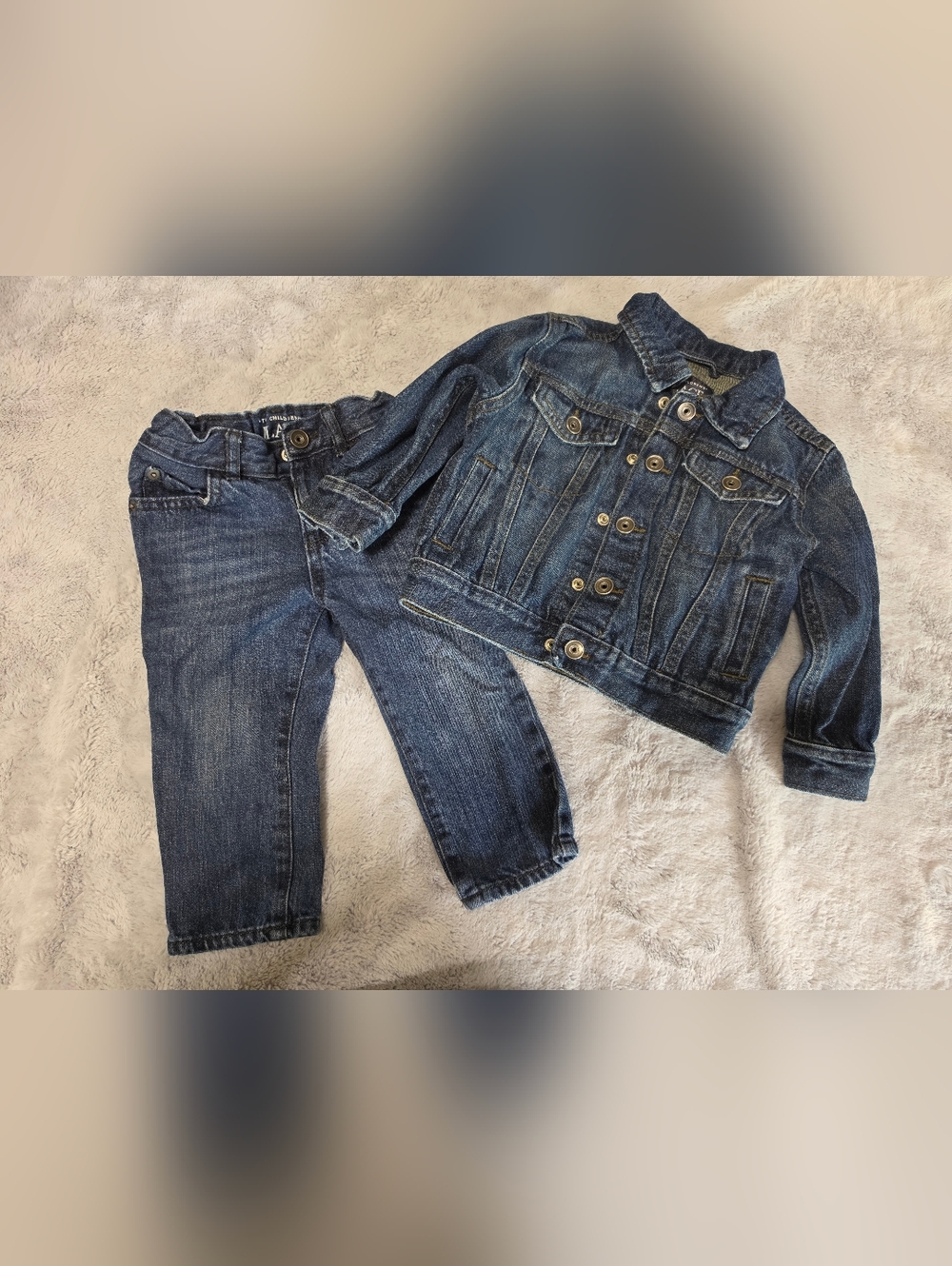 The Children's Place Denim Jacket and Jeans Set - Blue